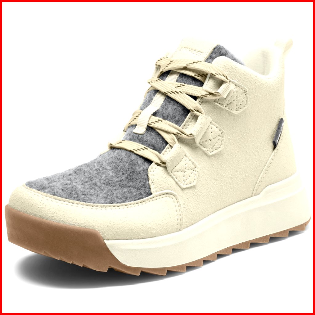 Women's Water-Resistant Snow Boots With Faux Fur Trim, Lace-Up Ankle Booties